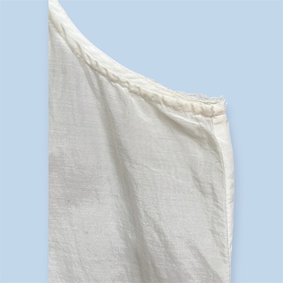 Lauren Ralph Lauren White Embroidered Cotton & Silk Blouse Women’s Petite Large - Picture 4 of 5